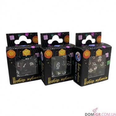 Набор кубиков - Double Color Glitter 7 Dice Set (в ассортименте)